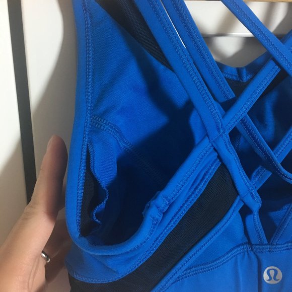 SOLD: Lululemon Royal Blue Sports Bra - Picture 4 of 4